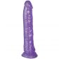 Baseks Lila Glitter Dildo 20,5 cm Tuotekuva 1