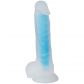 Baseks Glow in the Dark Sininen Dildo 21,5 cm Tuotekuva 3