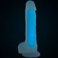 Baseks Glow in the Dark Sininen Dildo 21,5 cm Tuotekuva 5