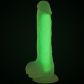Baseks Glow in the Dark Keltainen Dildo 21,5 cm Tuotekuva 5