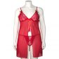 Nortie Gro Plus Size Punainen Pitsinen Babydoll-setti Tuotekuva 6