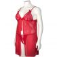 Nortie Gro Plus Size Punainen Pitsinen Babydoll-setti Tuotekuva 7