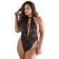 Allure Diva Brooke Plus Size Lace & Mesh Halter Teddy Tuotekuva 1