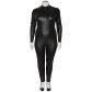 NORTIE Fetish Plus Size Wetlook Haaraton Catsuit Tuotekuva 5
