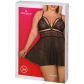 Obsessive Plus Size Musta Babydoll-setti Kuva tuotepakkauksesta 90