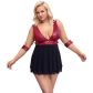 Cottelli Bondage Plus Size Babydoll Kuva tuotteesta mallin päällä 1