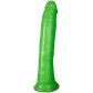 Realrock Pimeässä Hohtava Kapea Dildo Imukupilla 20 cm Tuotekuva 1