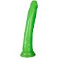 Realrock Pimeässä Hohtava Kapea Dildo Imukupilla 23 cm Tuotekuva 1