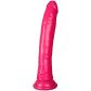 Realrock Pimeässä Hohtava Kapea Dildo Imukupilla 23 cm Tuotekuva 2